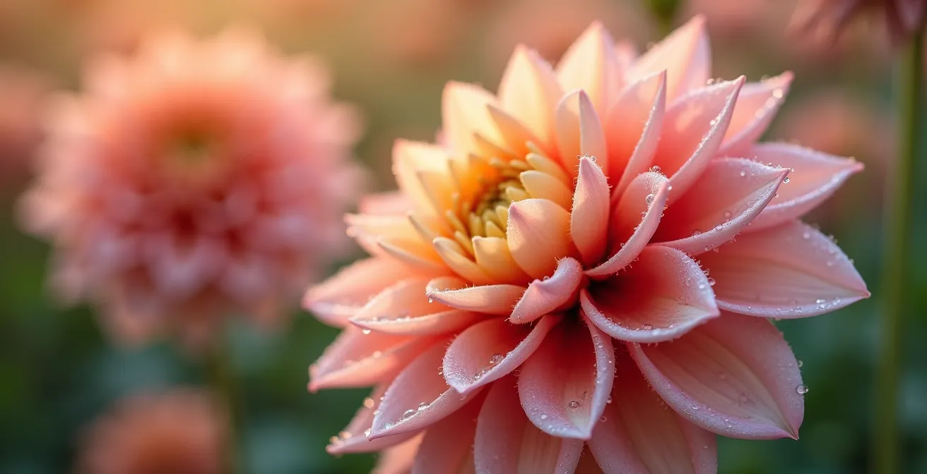 Récolte de fleurs de saison dans une ferme florale française avec détails de pétales